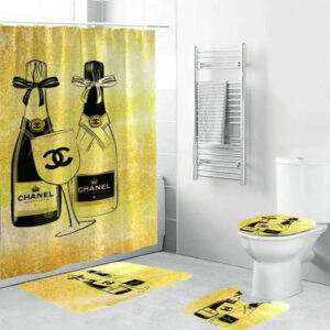 Chanel Wine Bathroom Set Hypebeast Home Decor Luxury Fashion Brand Bath Mat