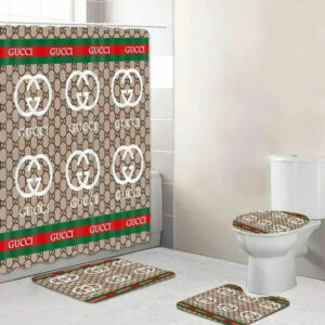 Gucci Monogram Bathroom Set Bath Mat Home Decor Hypebeast Luxury Fashion Brand