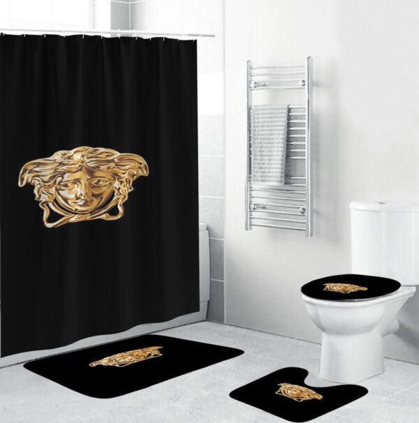 Gianni Versace Medusa Bathroom Set Hypebeast Luxury Fashion Brand Bath Mat Home Decor