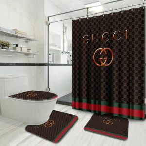 Gucci Retro Bathroom Set Bath Mat Hypebeast Luxury Fashion Brand Home Decor