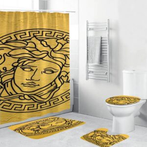 Gianni Versace Medusa Bathroom Set Home Decor Luxury Fashion Brand Hypebeast Bath Mat